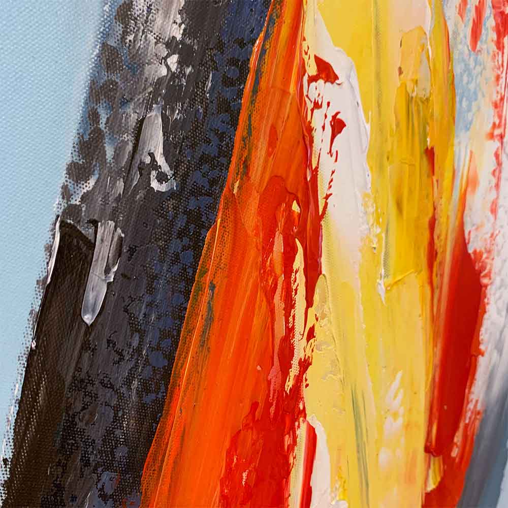 Agave - Quadro Marino Moderno "Cresta dell’onda" (140x70 cm)