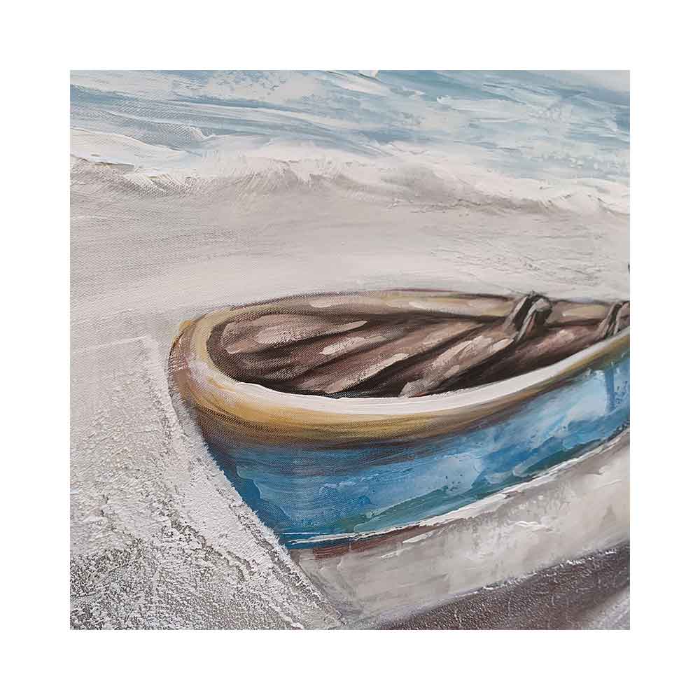 Agave Quadro Dipinto a Mano "Risacca" 140x70 - Quadro Mare