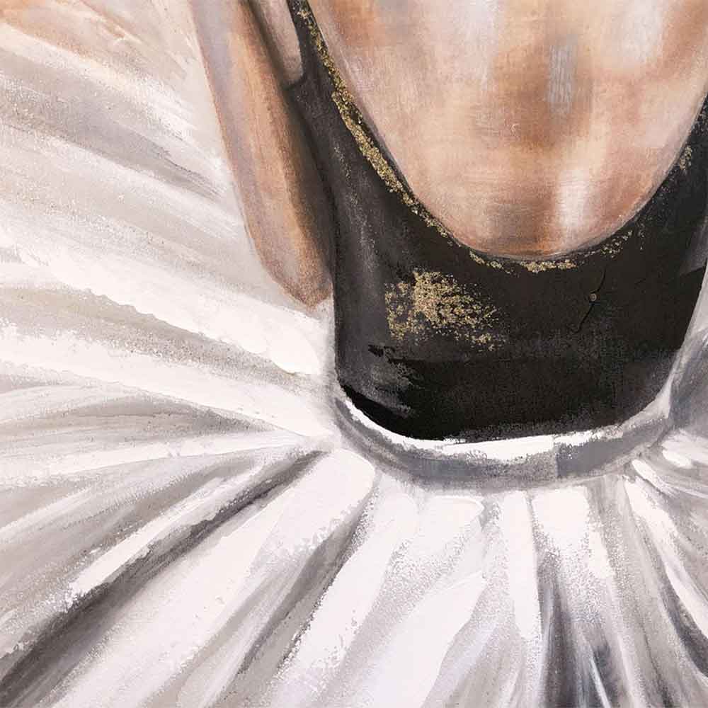 Agave | Giselle 90x120 - Quadro Moderno Figurativo Ballerina Dipinto a Mano