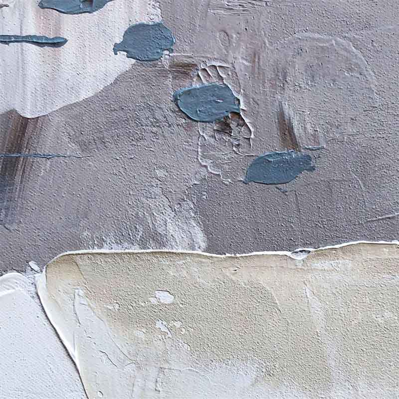 Agave Quadro Dipinto a Mano "Ocean Town" 80x80 - Quadri Mare