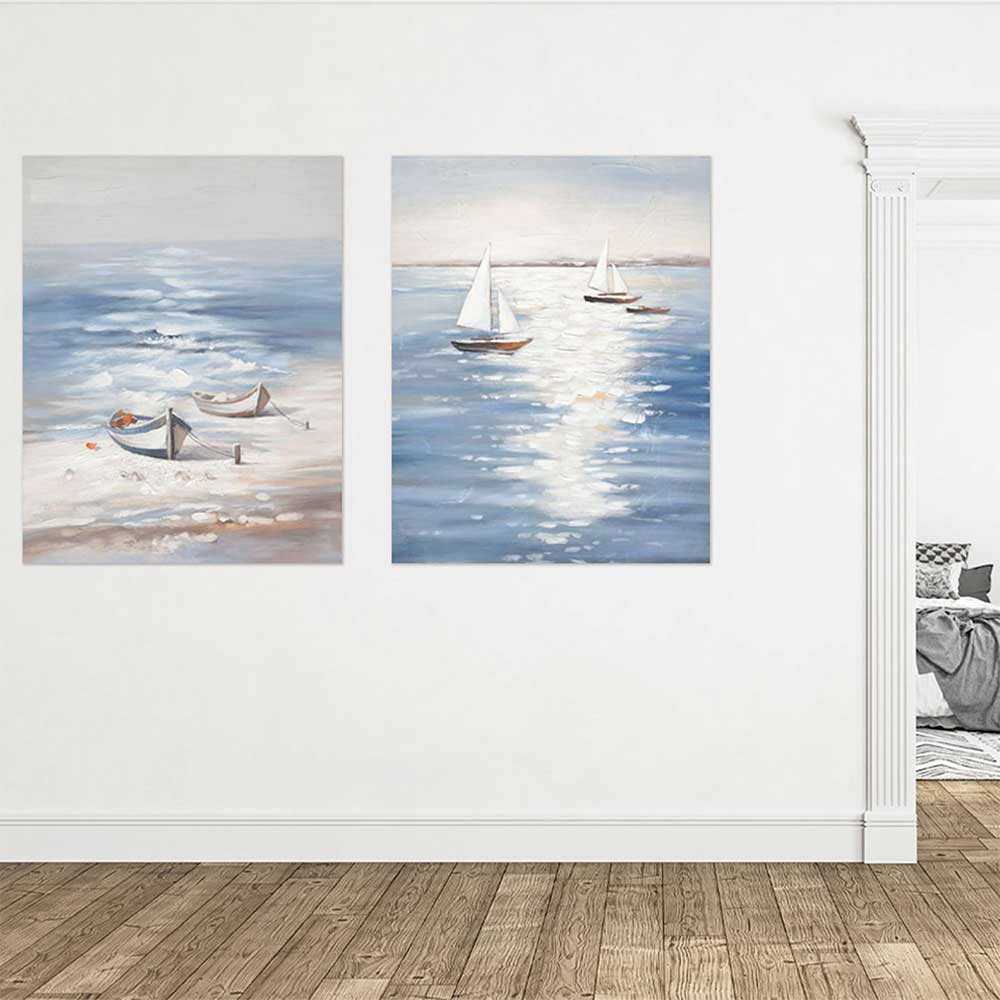 Agave - Quadro Marino "Laguna" Dipinto a Mano