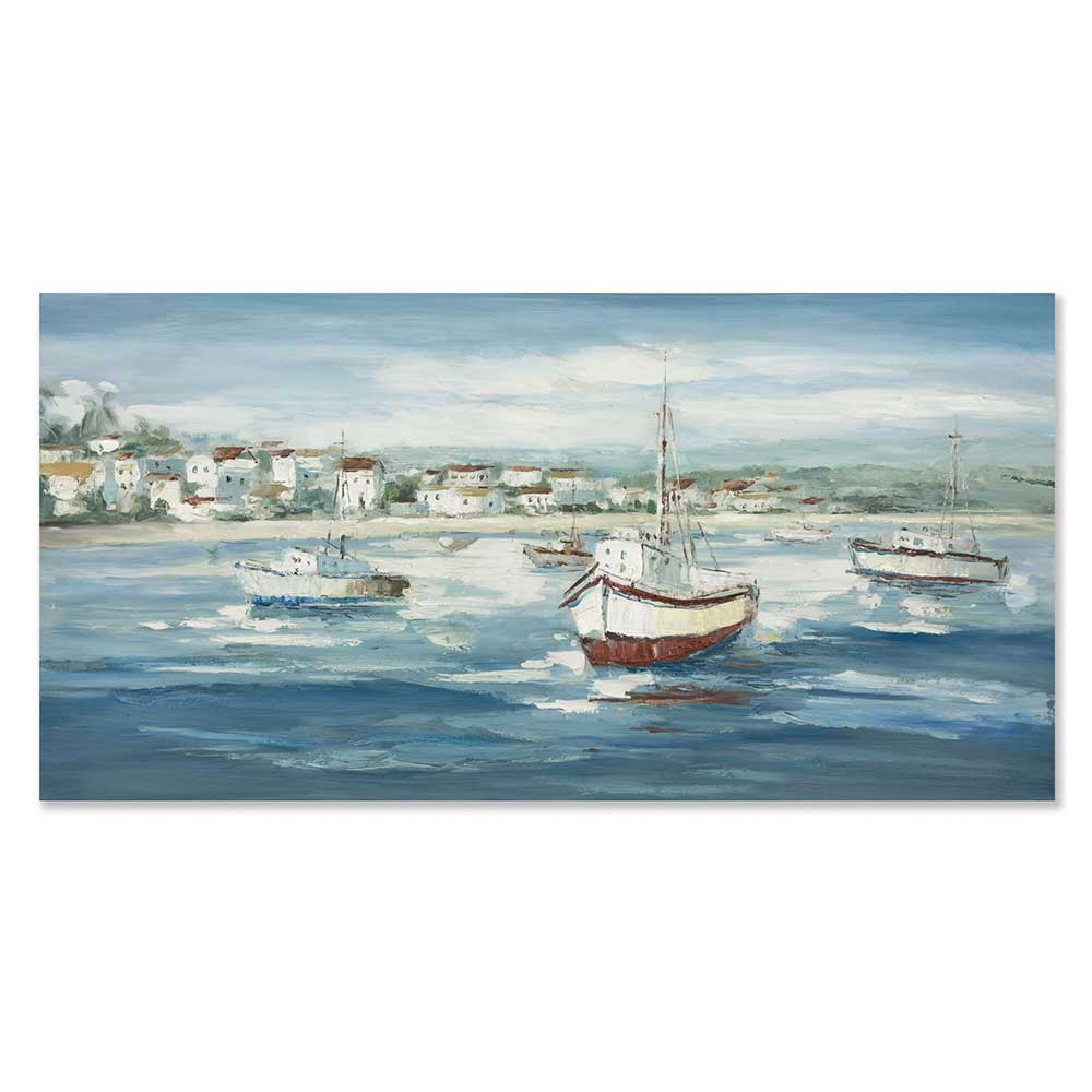 Agave: Quadri Mare Moderni - "Rientro in porto" 140x70