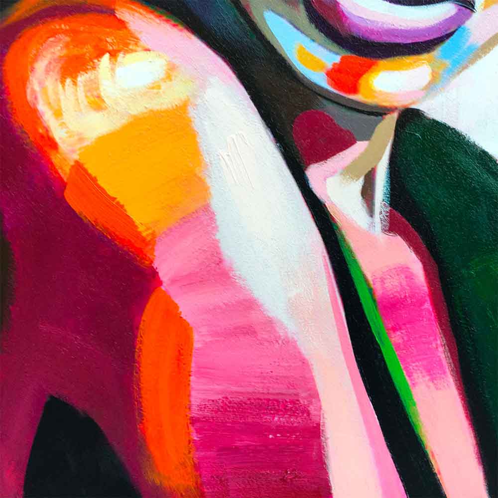 Agave | United Colors 80x120 - Quadro Figurativo Moderno Dipinto a Mano