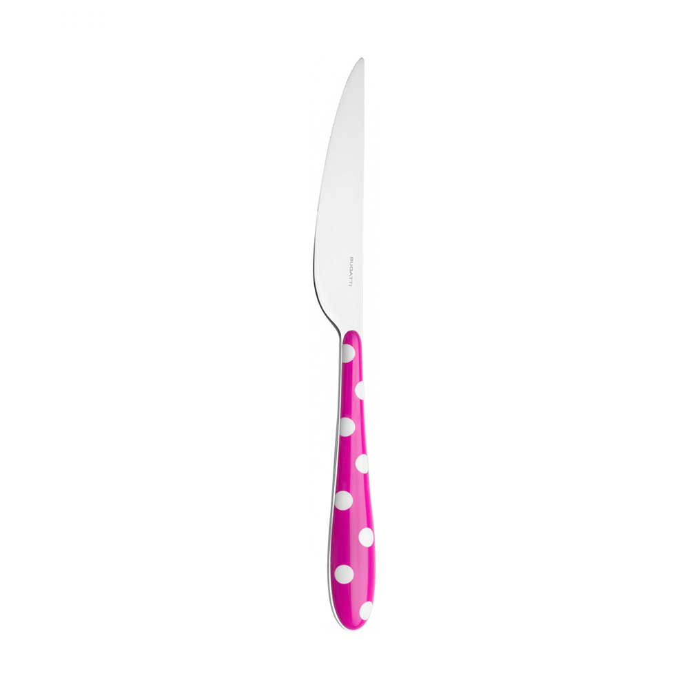 Bugatti Knife Fuchsia Polka Dots