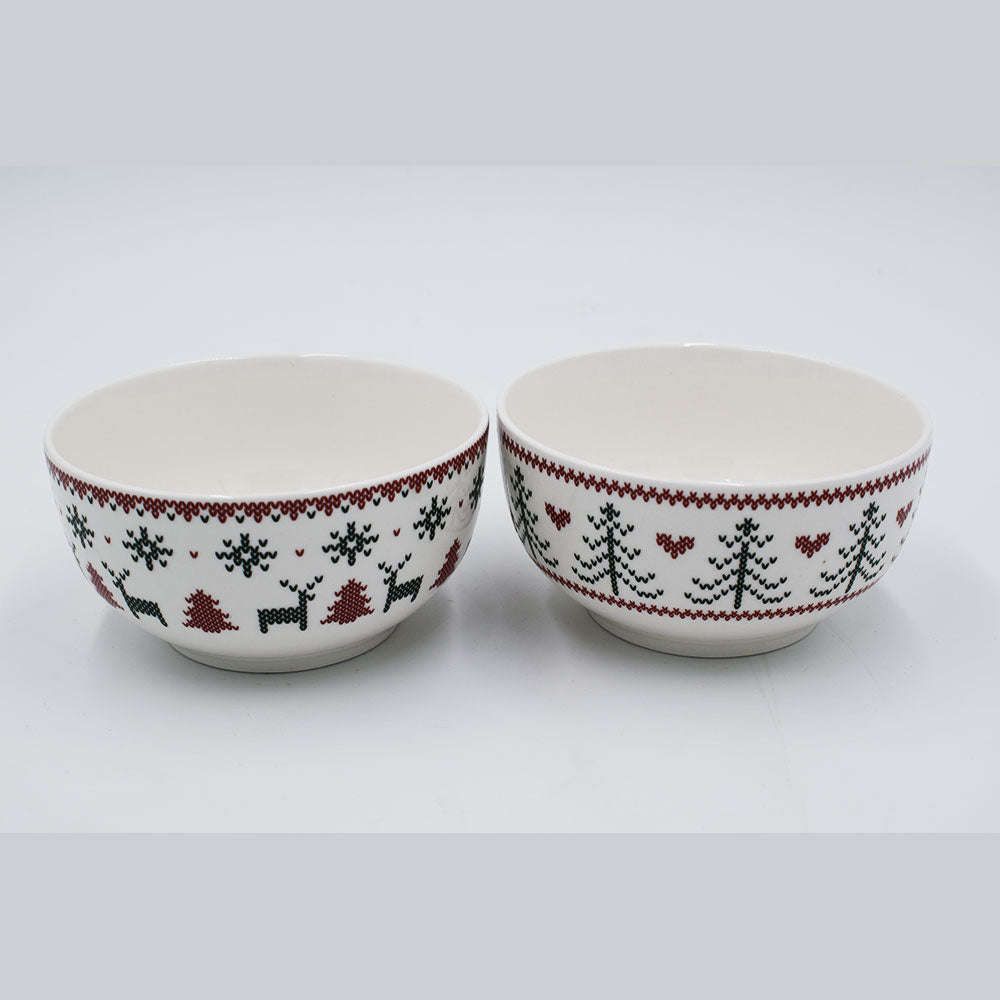 Galbiati Milano Set 2 Bowls Wool Trees 480 ml