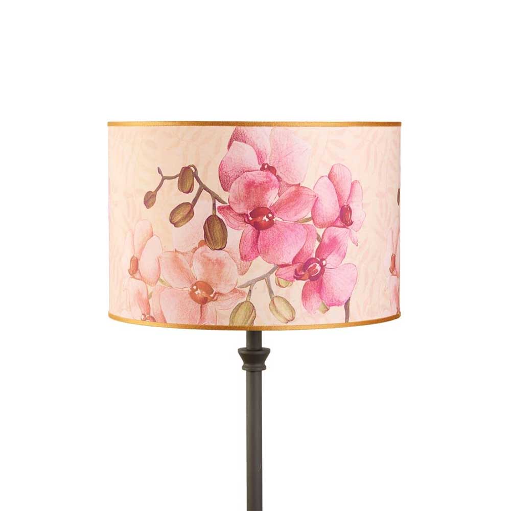 The Black Goose Cylindrical Lampshade Orchid