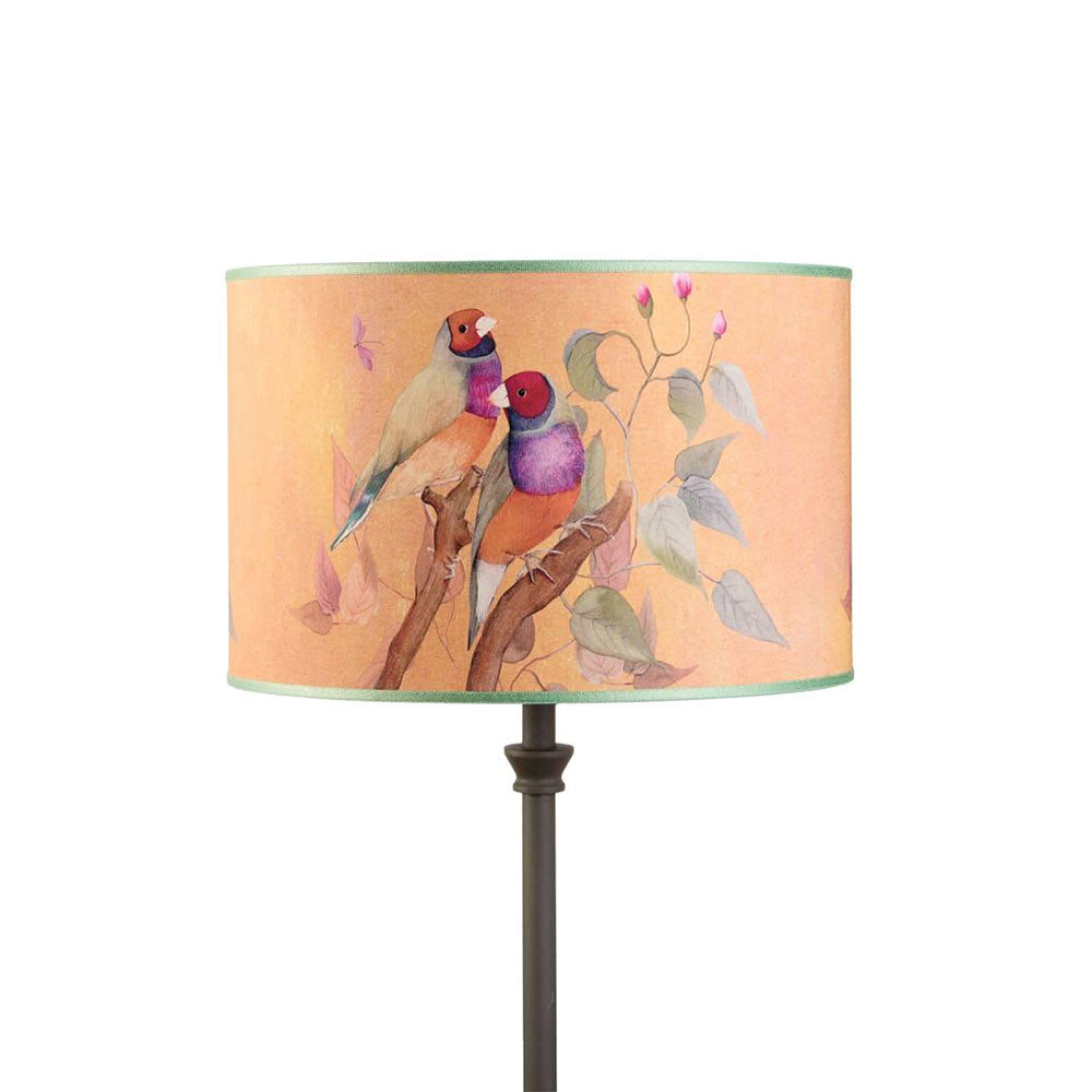 The Black Goose Cylindrical Lampshade Gouldian Finch