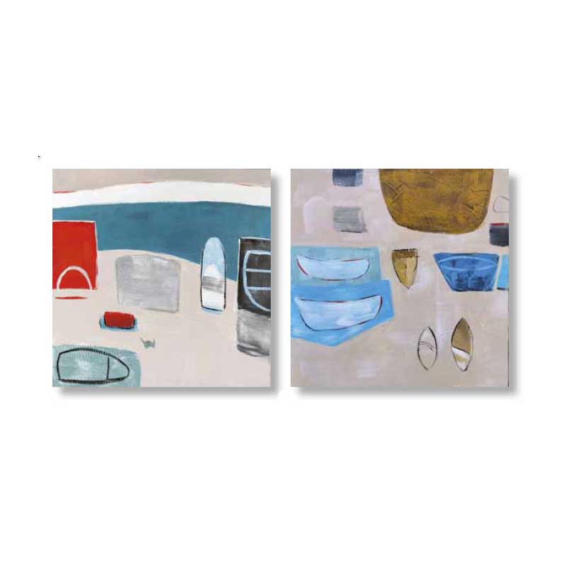 Ambienti Glamour Set Due Quadri Mare