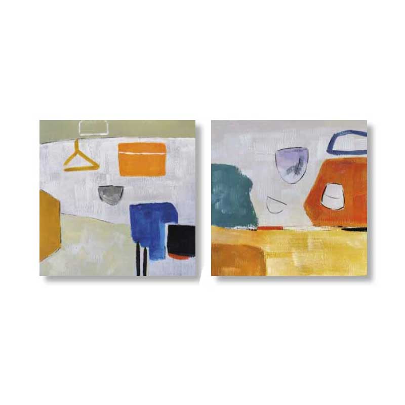 Ambienti Glamour Set Due Quadri Terra