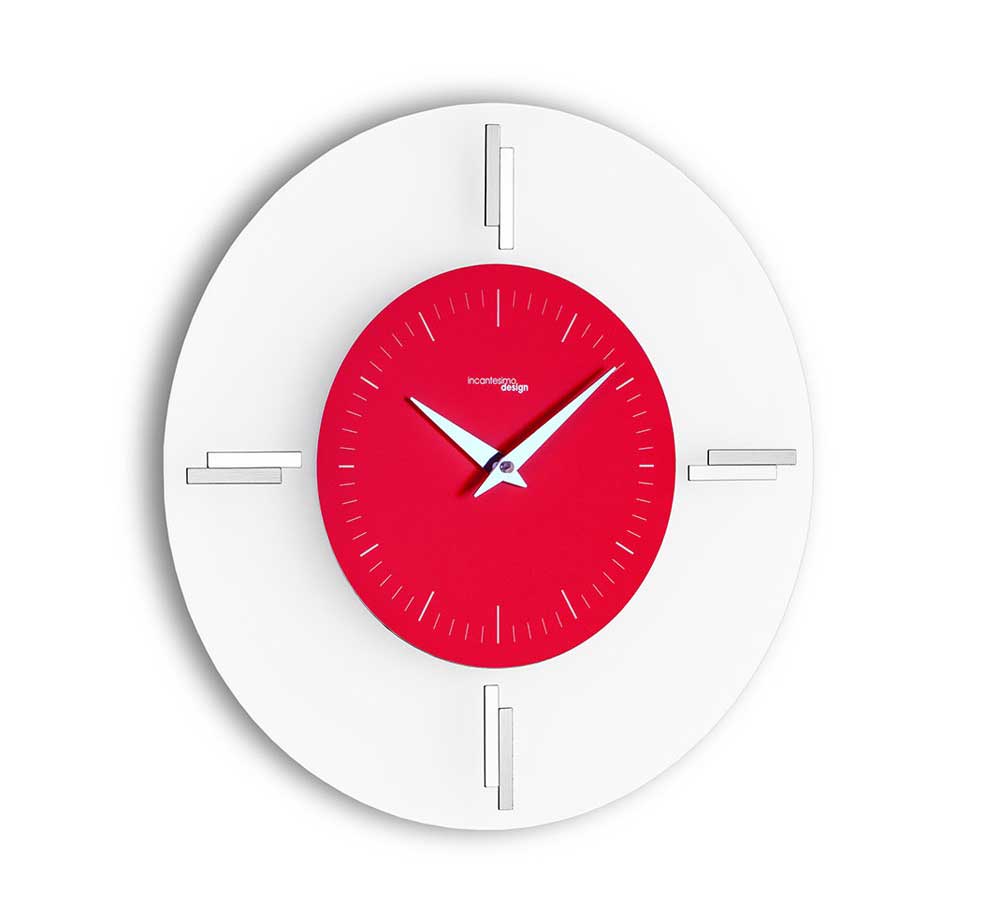 Spell Design Wall Clock Aries Metal Red