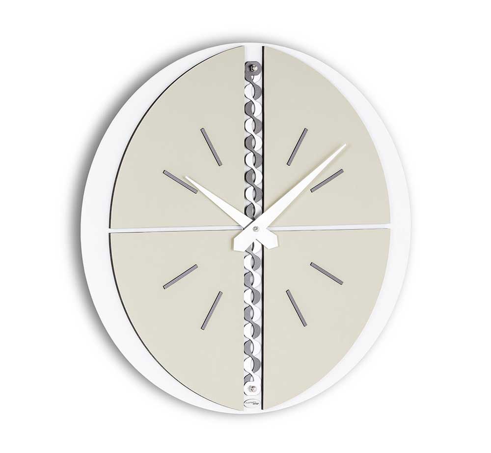 Incantesimo Design Wall Clock Galatea White Dove Grey