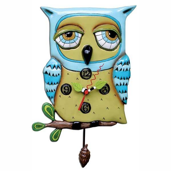 Allen Design Orologio a Pendolo Civetta - Tendenze Casa