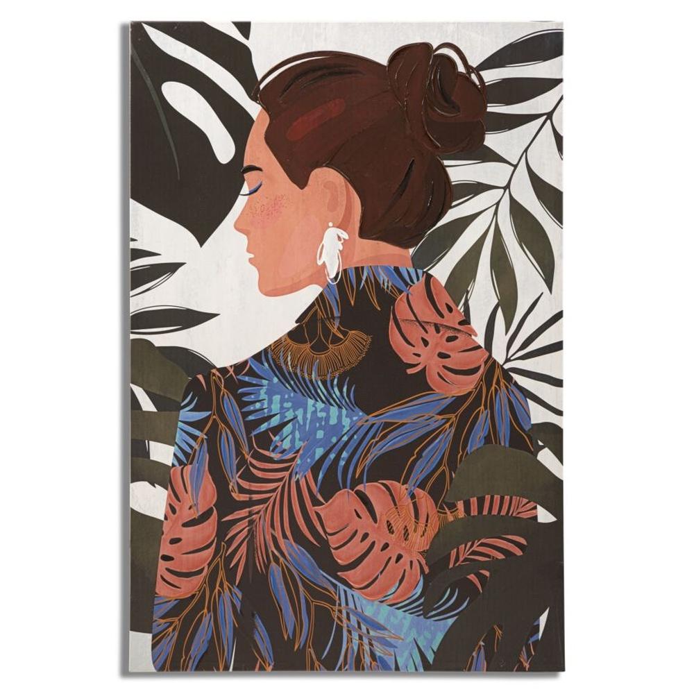 Stampa Dipinto Lady Jungle -B- 80X2.8X120