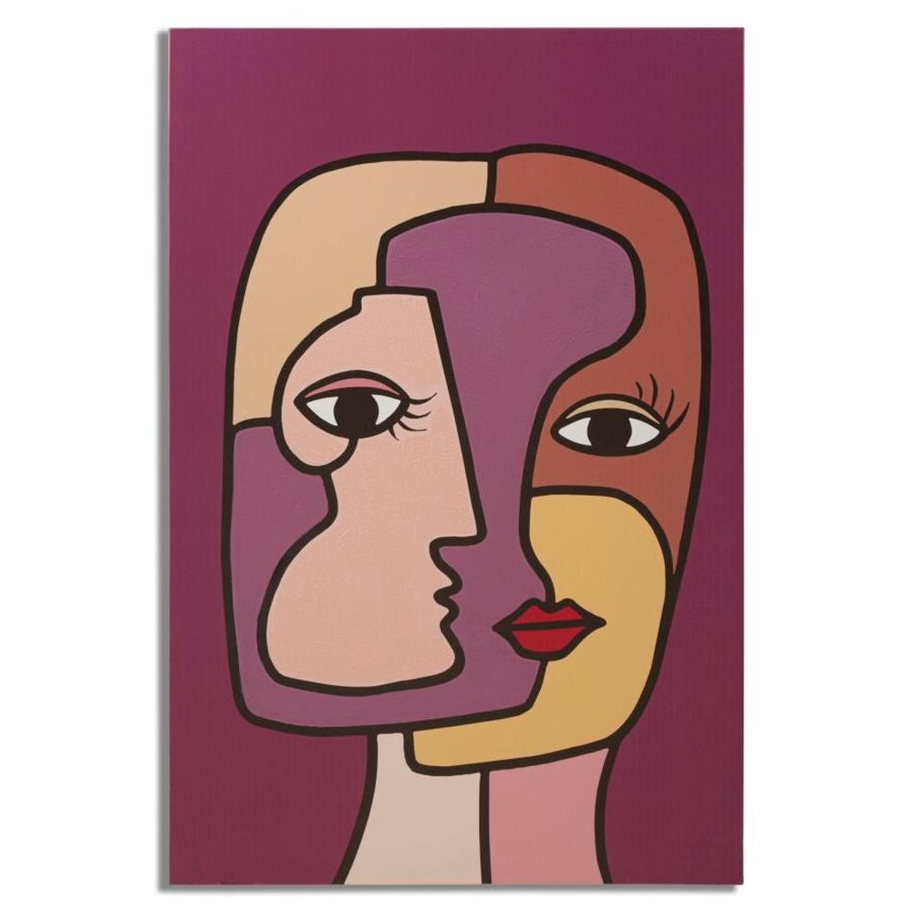 Stampa Dipinta Faces New -A- Cm 60X3X90