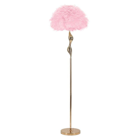Lampada Da Terra Slim Rosa Cm Ø 50X165