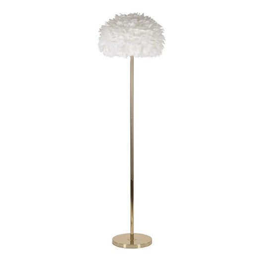 Lampada Da Terra Feathers Slim Bianca Cm Ø 43X170