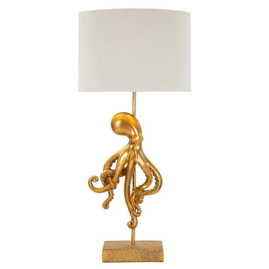 Lampada Da Tavolo Octopus Gold Cm Ø 30.5X64.5