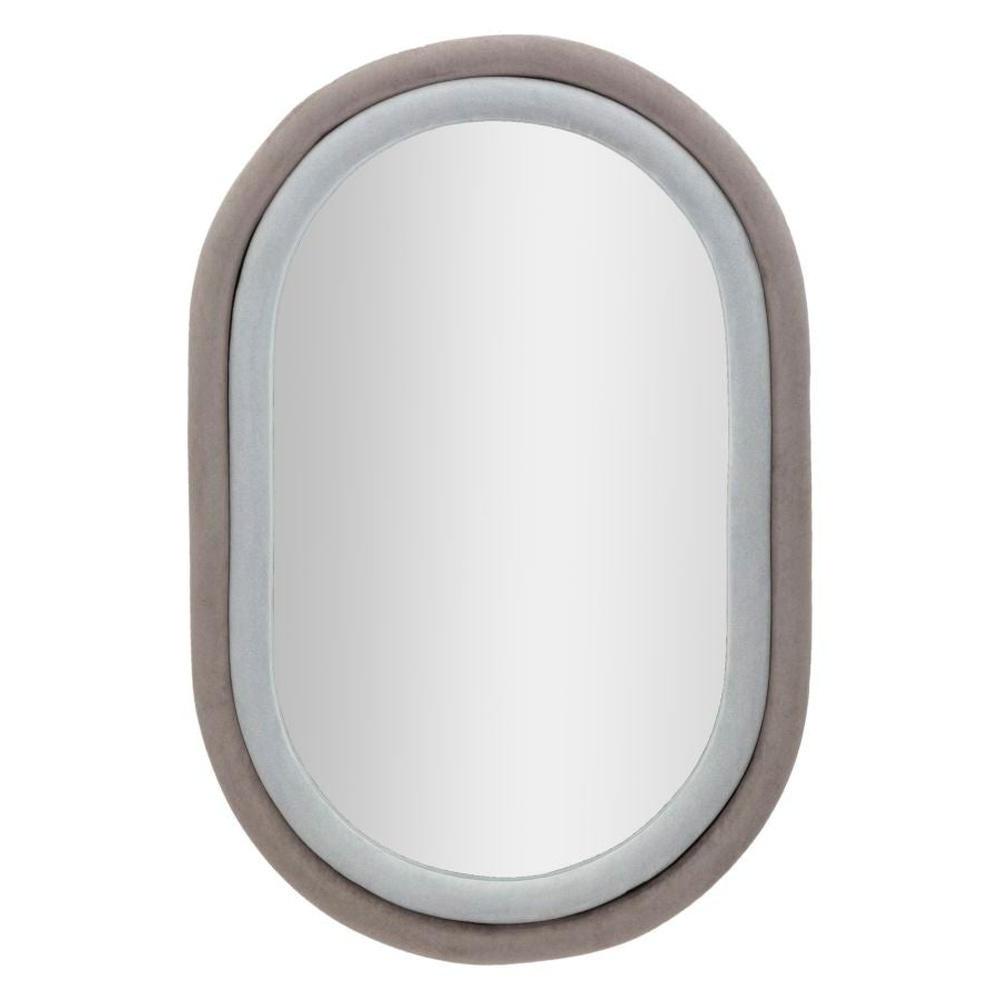 Specchio Da Muto Antony Velluto Grigio/Mix Cm 60X4X90