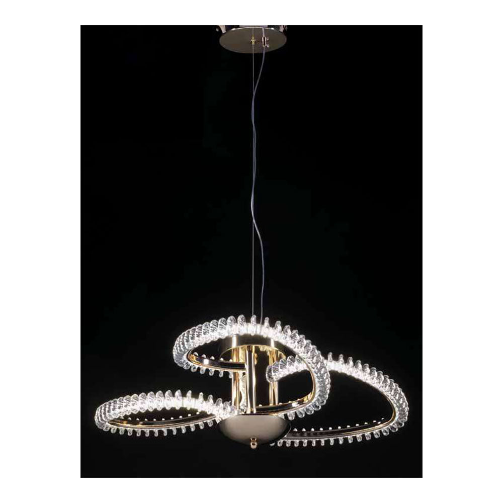 Ambienti Glamour Lampadario a Soffitto Jupiter Oro Chiaro 05D033