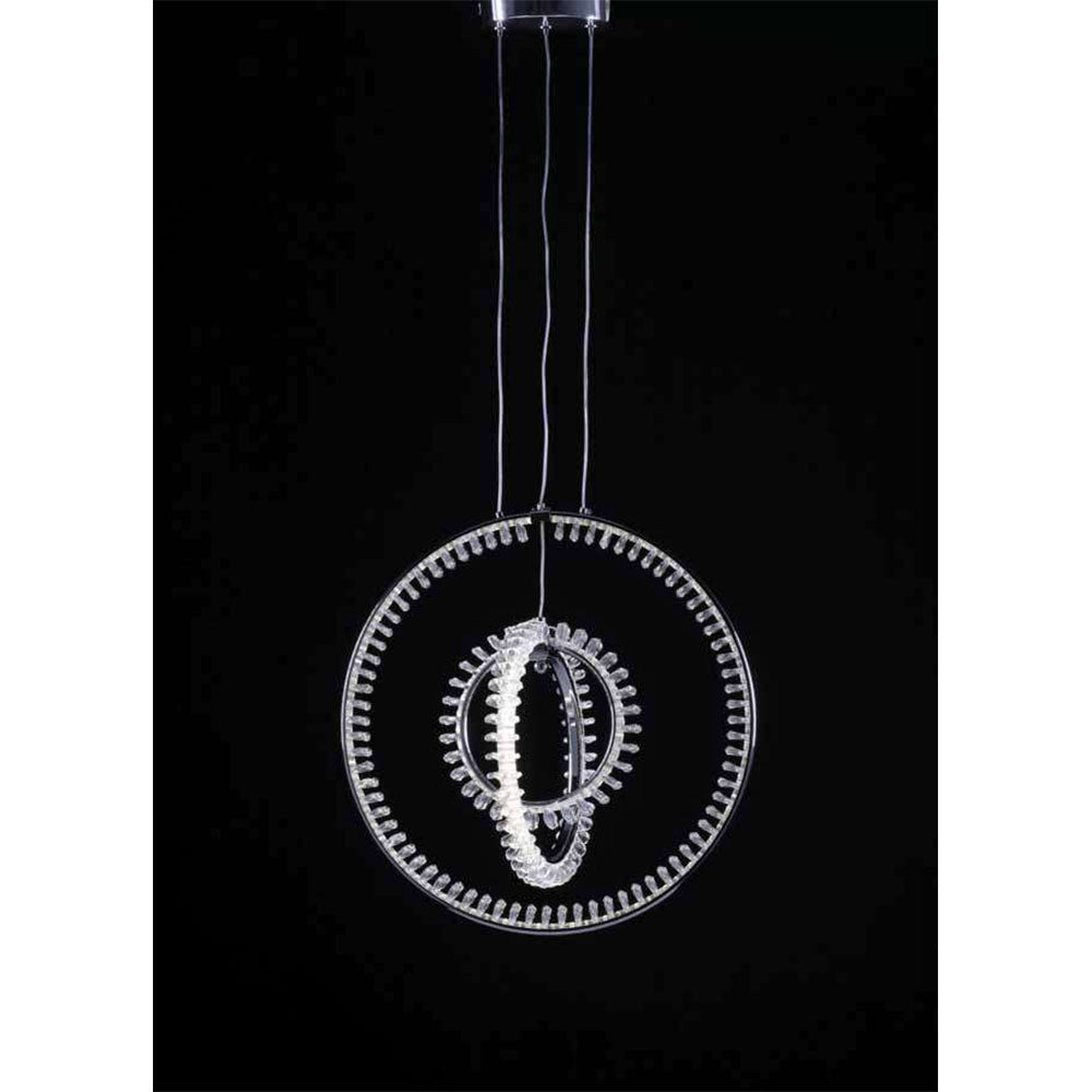 Ambienti Glamour Lampadario Rings Silver 05D034