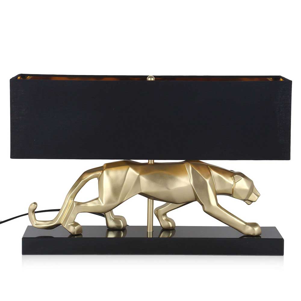 ADM Lampada da Tavolo Pantera Sfaccettata Oro SBL4815EG