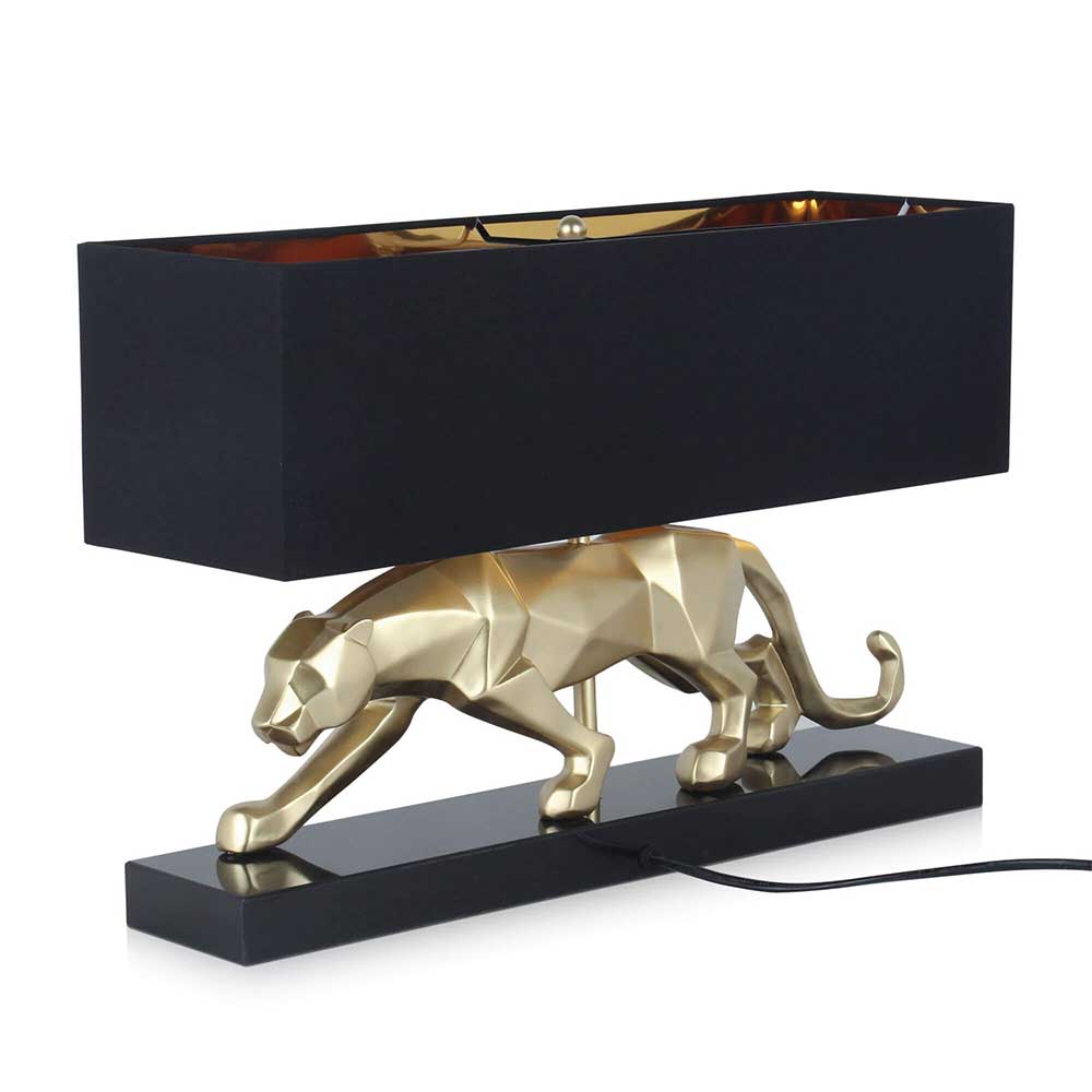 ADM Lampada da Tavolo Pantera Sfaccettata Oro SBL4815EG