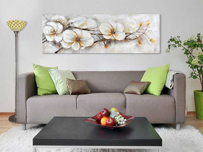 ADM AS397X1 - Quadro Moderno Fiori Variopinti Dipinto a Mano Tela