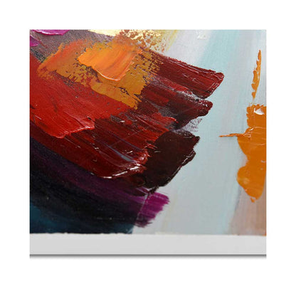 ADM AS476X1 - Quadro Astratto Multicolore Dipinto a Mano Materico