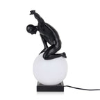 ADM Lampada da Tavolo Dominazione Nero SBL4748SB
