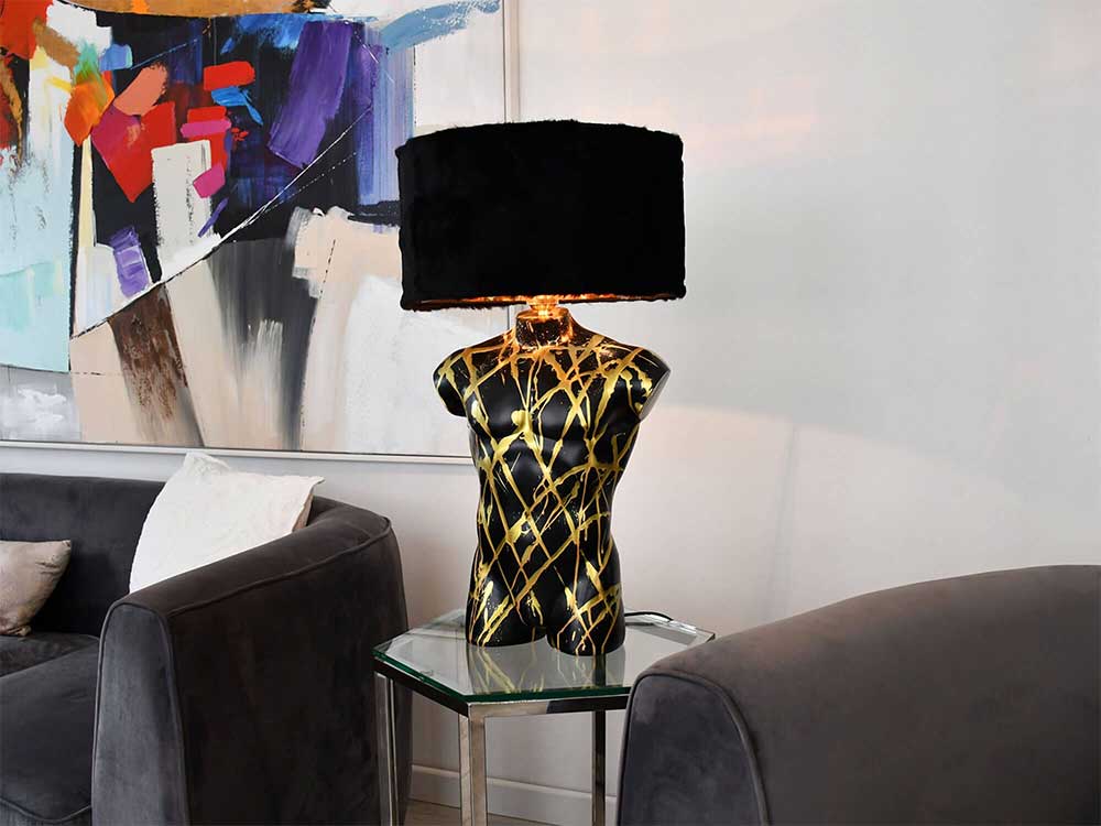 ADM Lampada da Tavolo Torso di Uomo SBL5037PZ2F