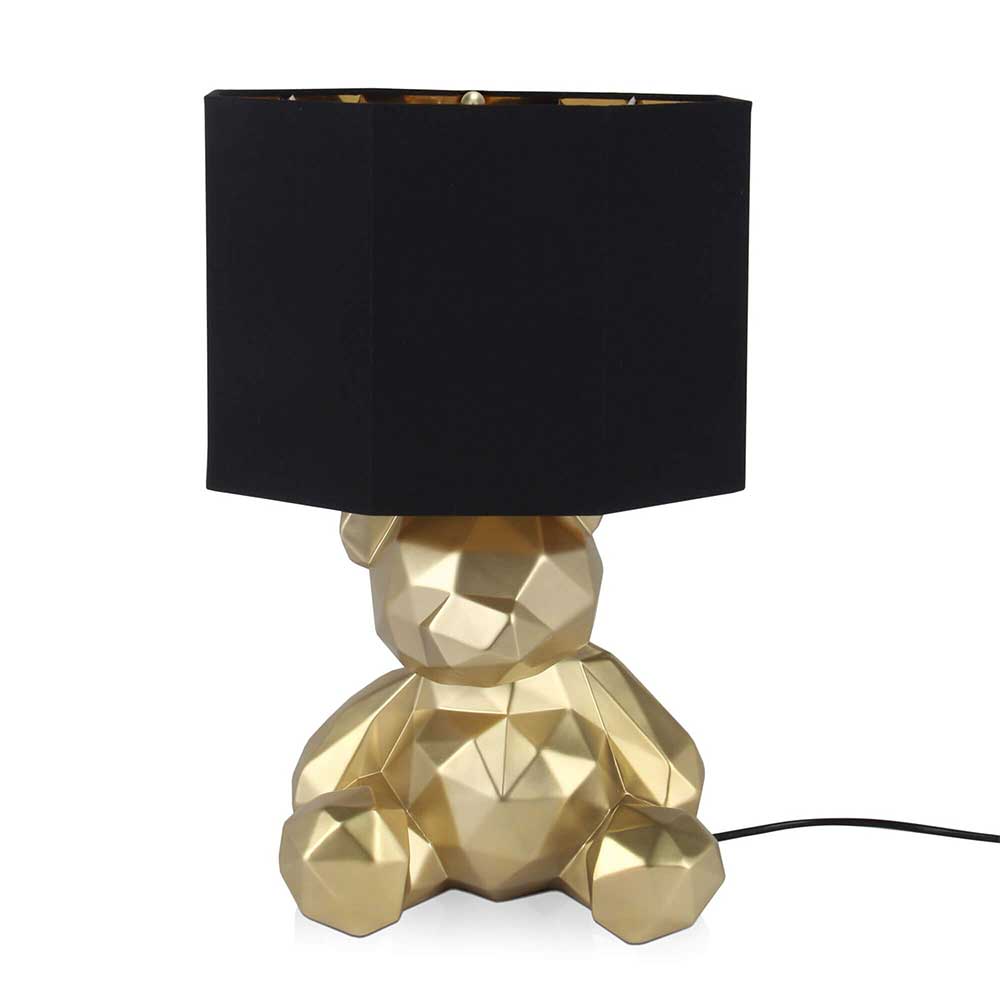 ADM Lampada da Tavolo Orsetto Sfaccettato Oro SBL3028EG