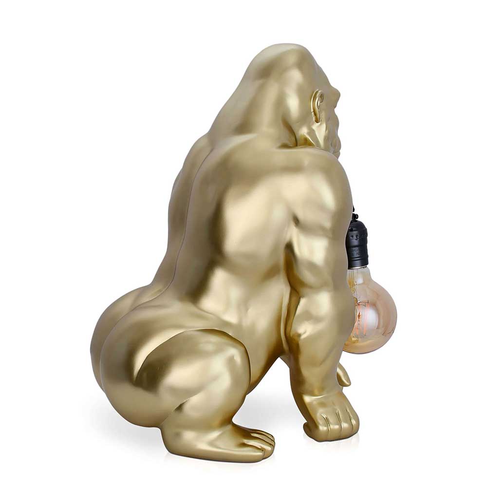 ADM Lampada da Tavolo Scultura Pop Art Orango Effetto Oro SBL4130EG