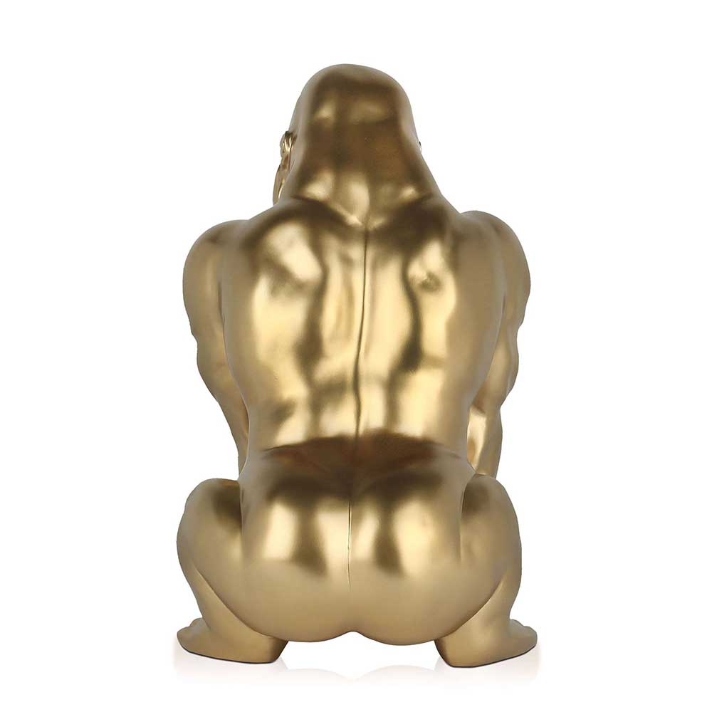 ADM Lampada da Tavolo Scultura Pop Art Orango Effetto Oro SBL4130EG