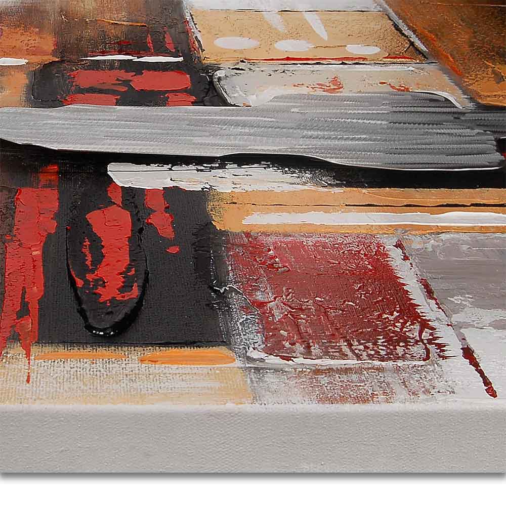 ADM Quadro Astratto Rosso e Bianco AS350X1