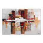 ADM Quadro Astratto Rosso e Bianco AS350X1