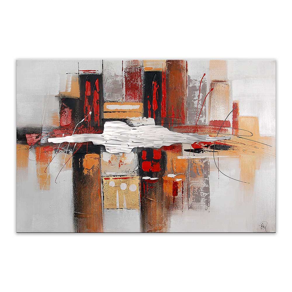 ADM Quadro Astratto Rosso e Bianco AS350X1