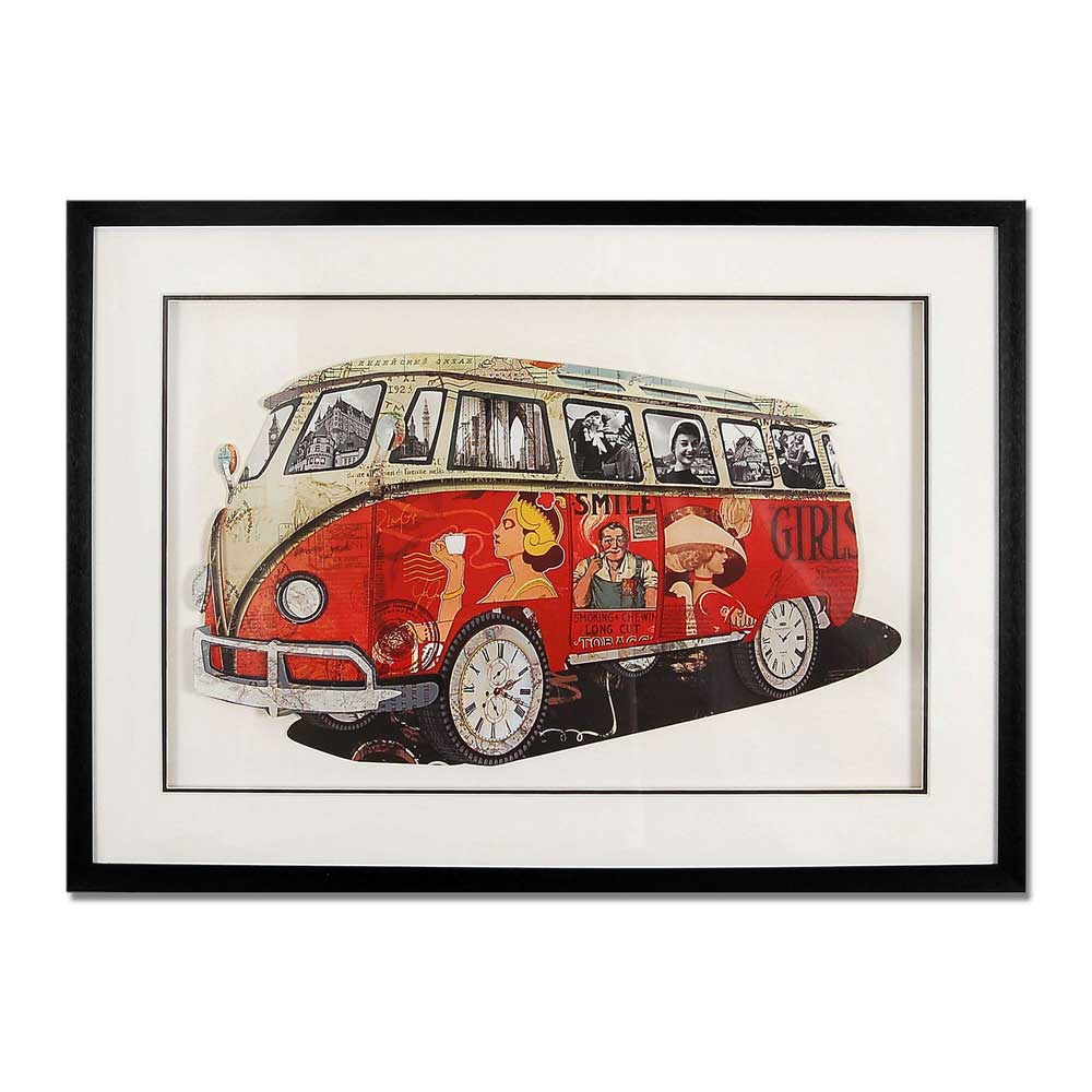 ADM Quadro Collage Volkswagen Van Vintage 1 SA026A1