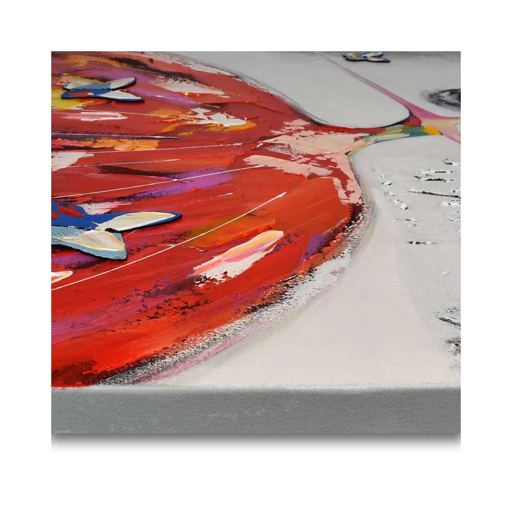 ADM Quadro Donna con Farfalle Blu As364X1