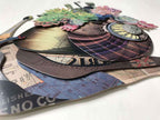 ADM Quadro Collage Lumaca con Fiori SA051A1