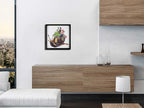 ADM Quadro Collage Lumaca con Fiori SA051A1