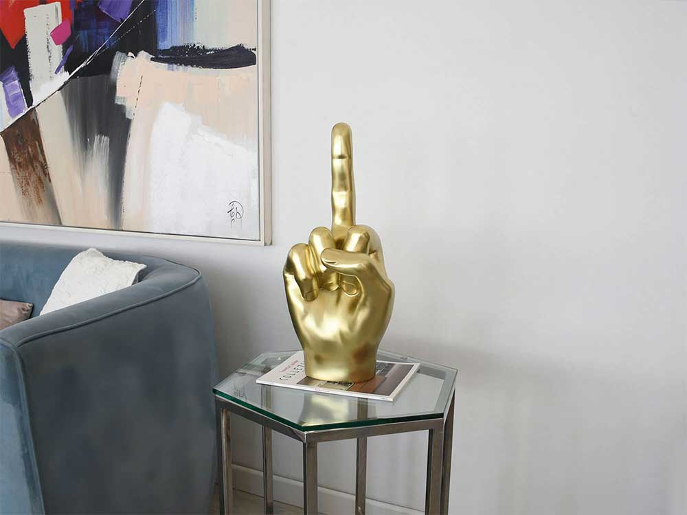 ADM Scultura Dito Medio Grande Oro D5021EG