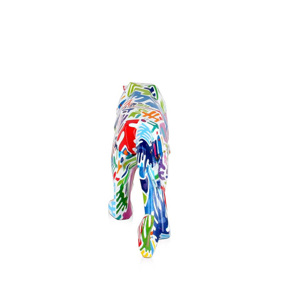 Adm Scultura Pantera Sfaccettata Multicolore D4815W11