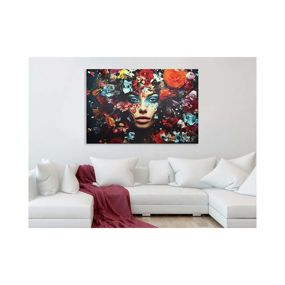ADM Stampa su Tela Immersa nei Fiori 2 SU011X1