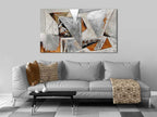 ADM Quadro Triangoli Argento e Oro AS434X1