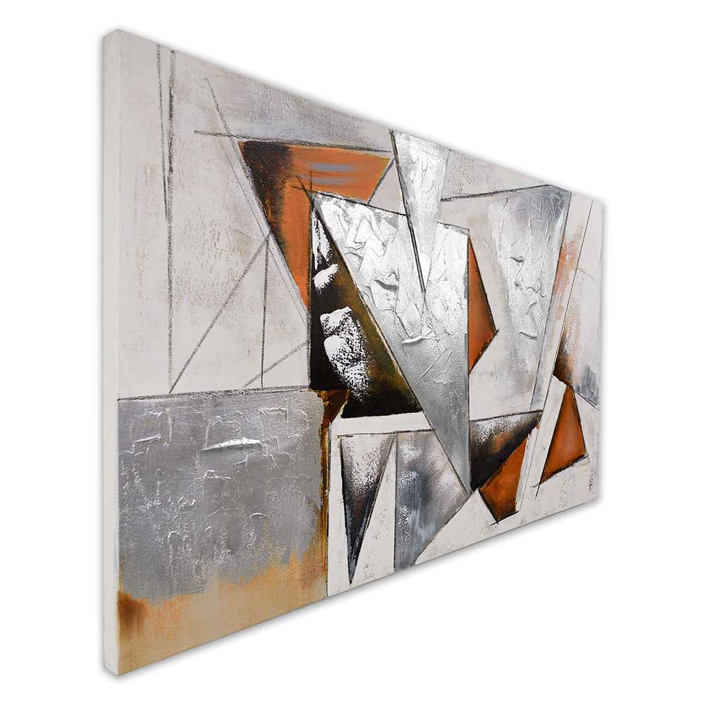 ADM Quadro Triangoli Argento e Oro AS434X1