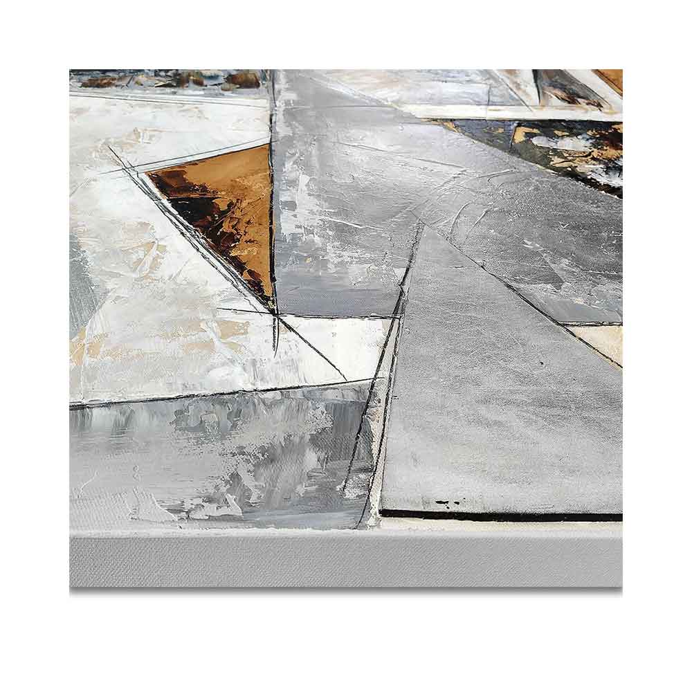 ADM Quadro Triangoli Argento e Oro AS434X1
