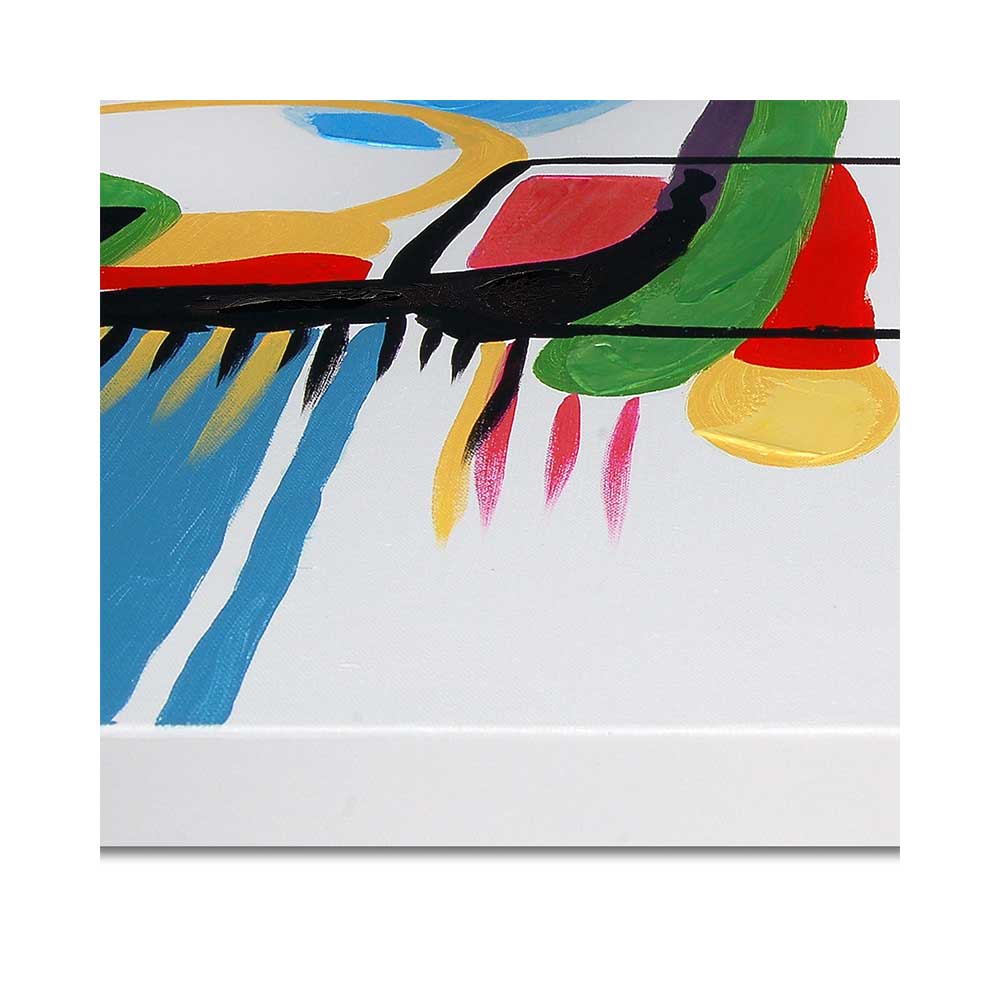 ADM Quadro Astratto Colorato su Sfondo Bianco AS459X1