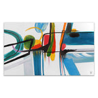 ADM Quadro Astratto Colorato su Sfondo Bianco AS459X1