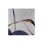ADM Quadro Astratto Grigio e Nero con Inserti Metallo AS466X1