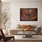 Agave - Quadro Astratto Materico 'Ground' 110x150 cm